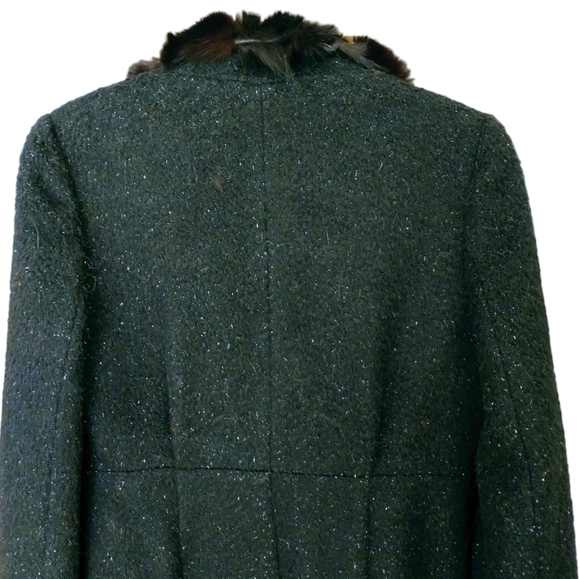 💥Offers Welcome💥 Reasterisk Wool, Alpaca/(100% Fox Fur) Women's Coat - Picture 10 of 13